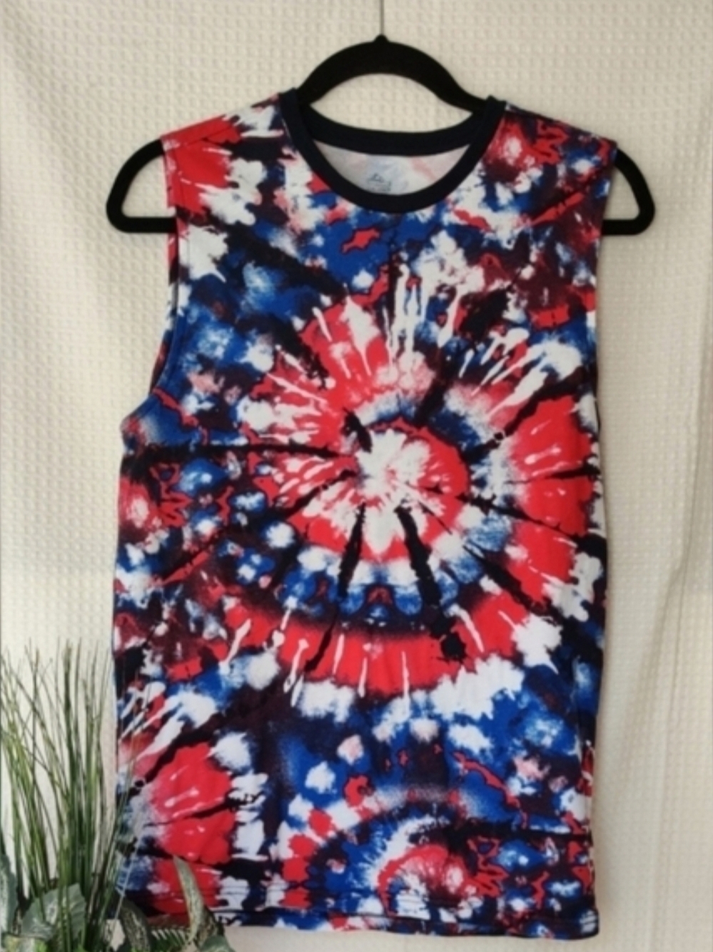 Way to Celebrate! Patriotic Boys Tie-dye Tank Top Size XXL(18)💰